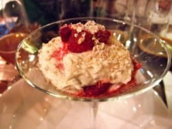 Raspberry cranachan and Black Tokyo Horizon