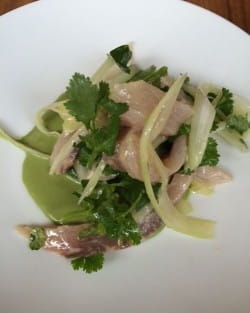 Grey mullet, fennel and muscadet