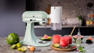 Win a Kitchenaid Artisan Stand Mixer with a Shave Ice attachment