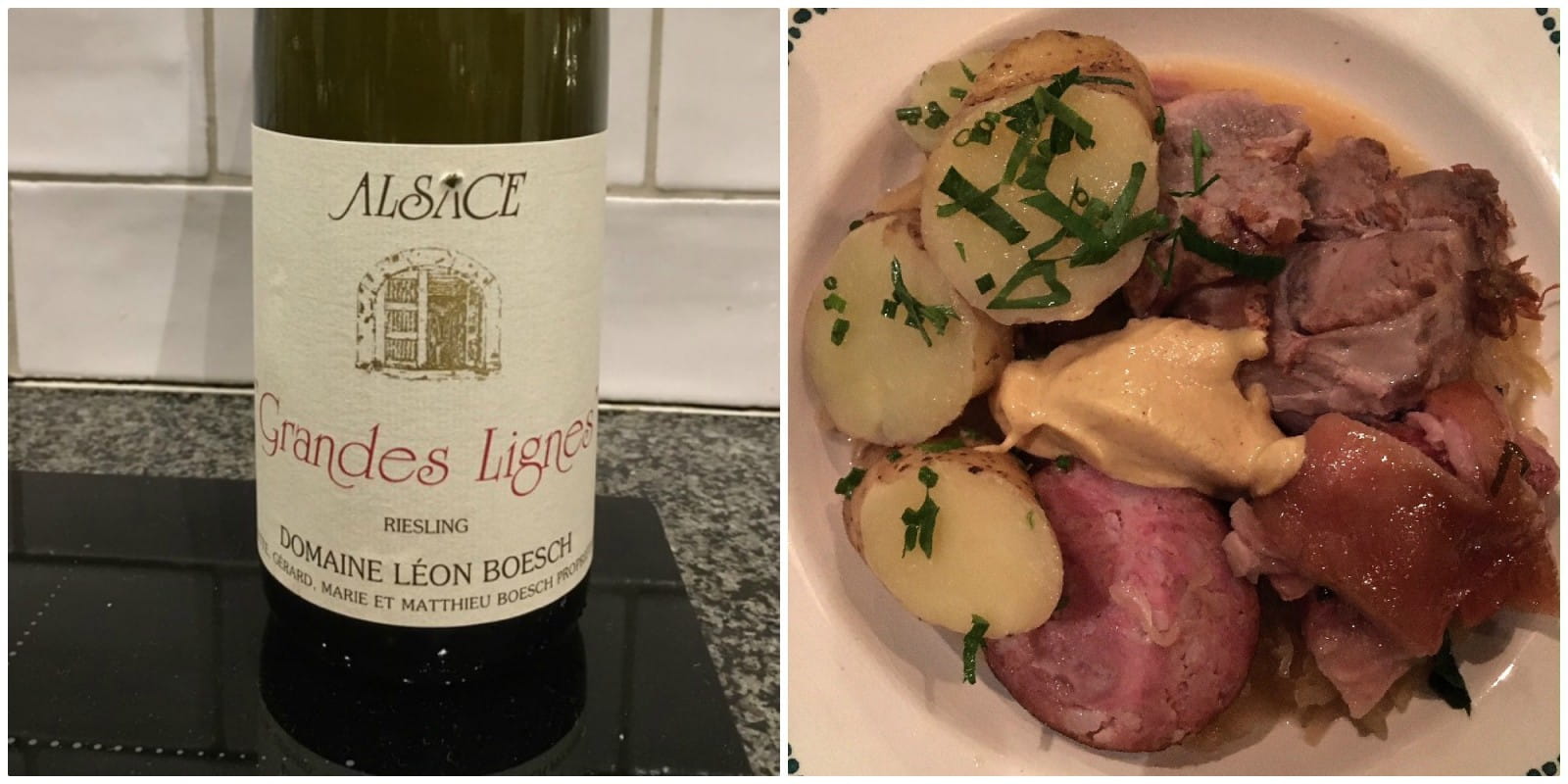Choucroute and Alsace riesling