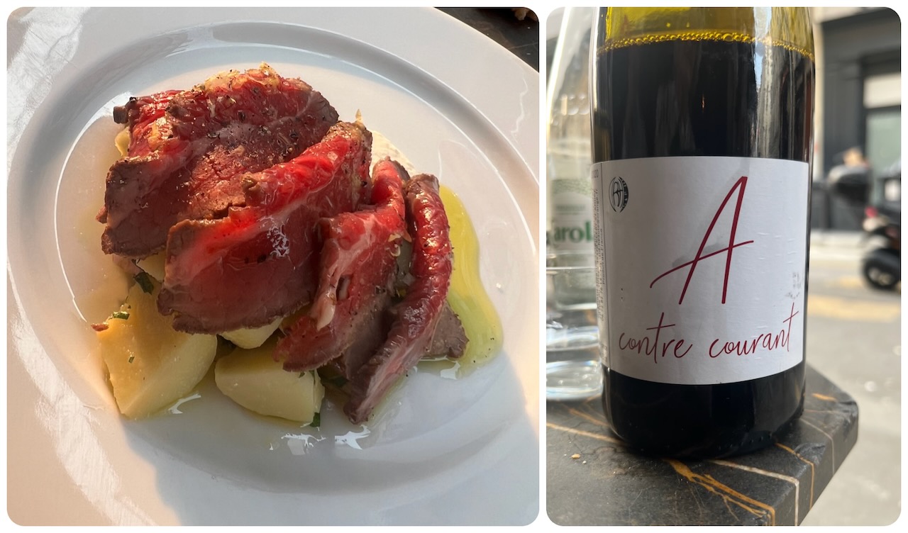 Cold roast beef and a light Loire red