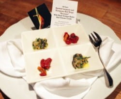 Carrot and basil-infused slugs and Saumur Blanc
