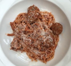  Spaghetti and meatballs and Nerello Mascalese