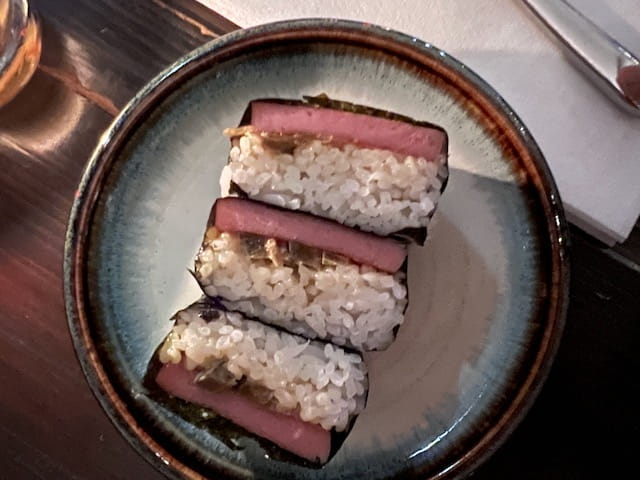Spicy spam and Mosel riesling
