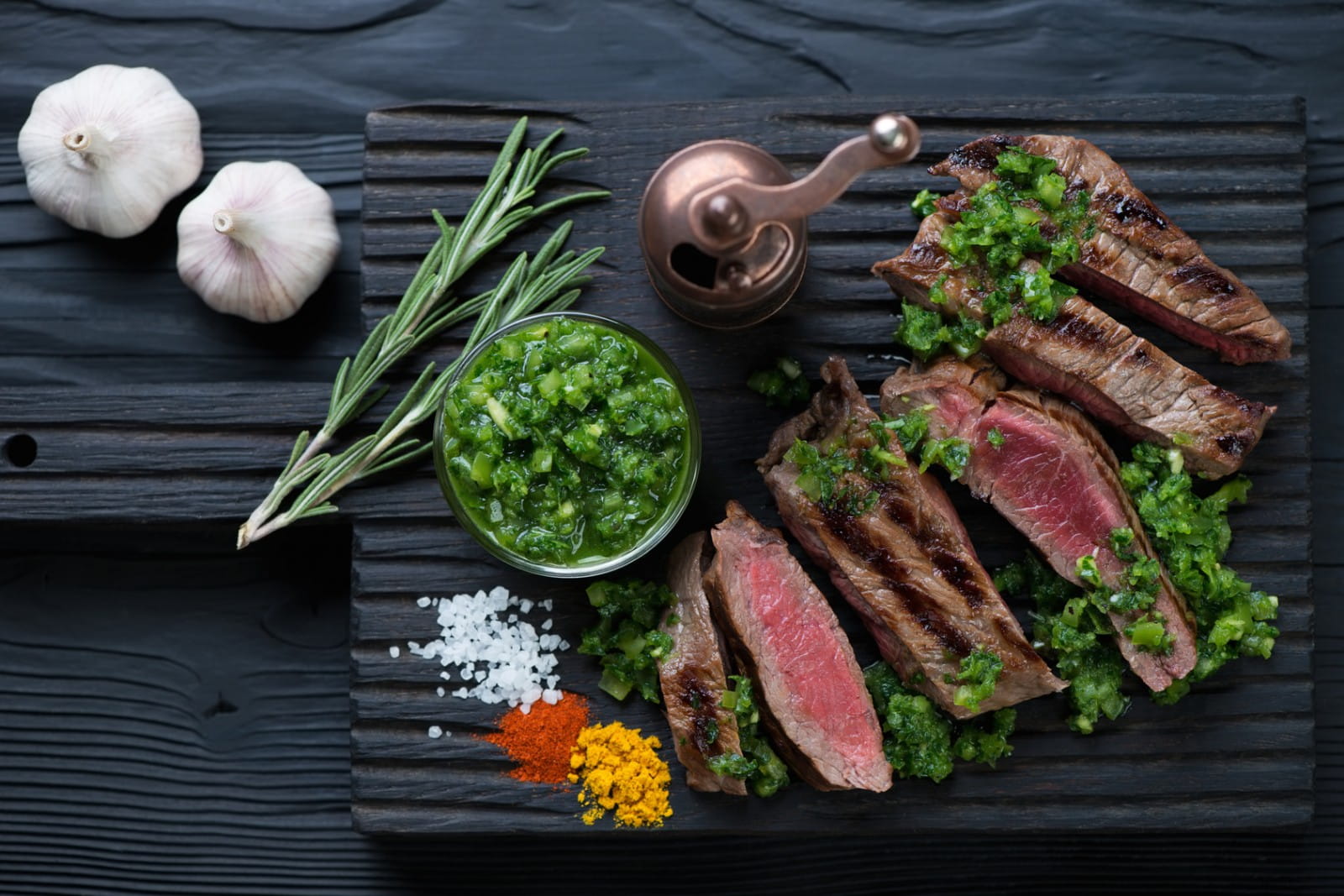 A steak and Malbec supper