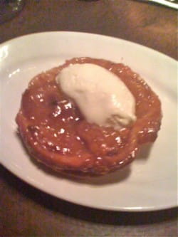 Apple tatin and sparkling perry