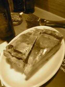 Westcombe cheddar and apple pie and Blenheim Superb dessert cider