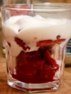 Summer berries and pink Champagne sabayon