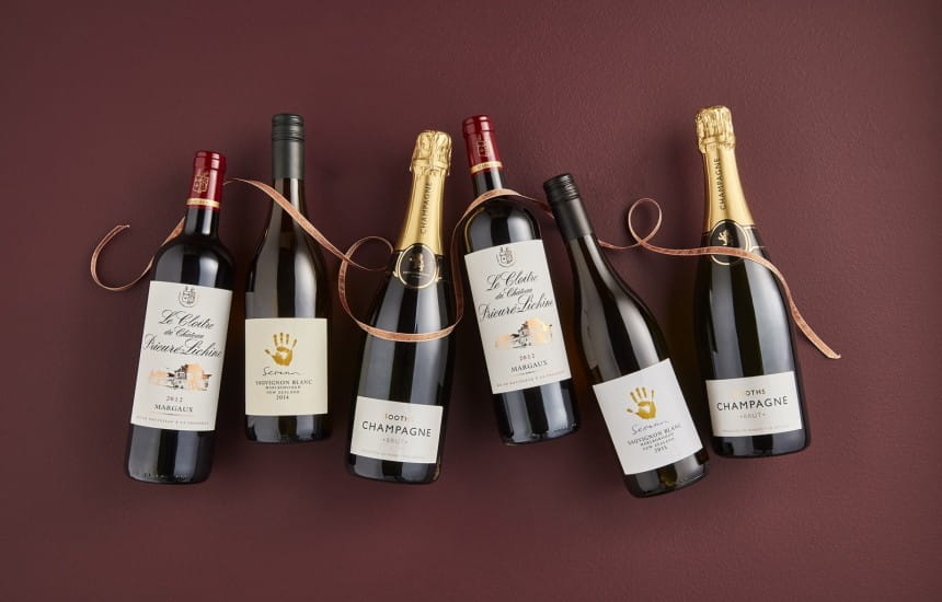 Win one of THREE Booths Christmas wine selections!