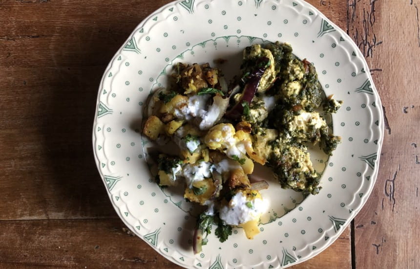  Indian veggie food and sauvignon blanc