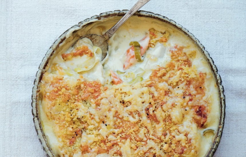 Cheesy Three-Root Bake