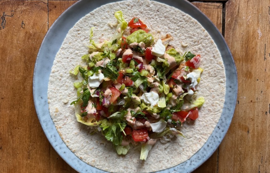 Languedoc rosé and Rick Stein’s chicken burrito