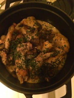 Coq au riesling and Alsace riesling