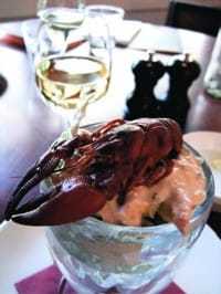 Crayfish and Crab Cocktail with Bonny Doon Pacific Rim Riesling