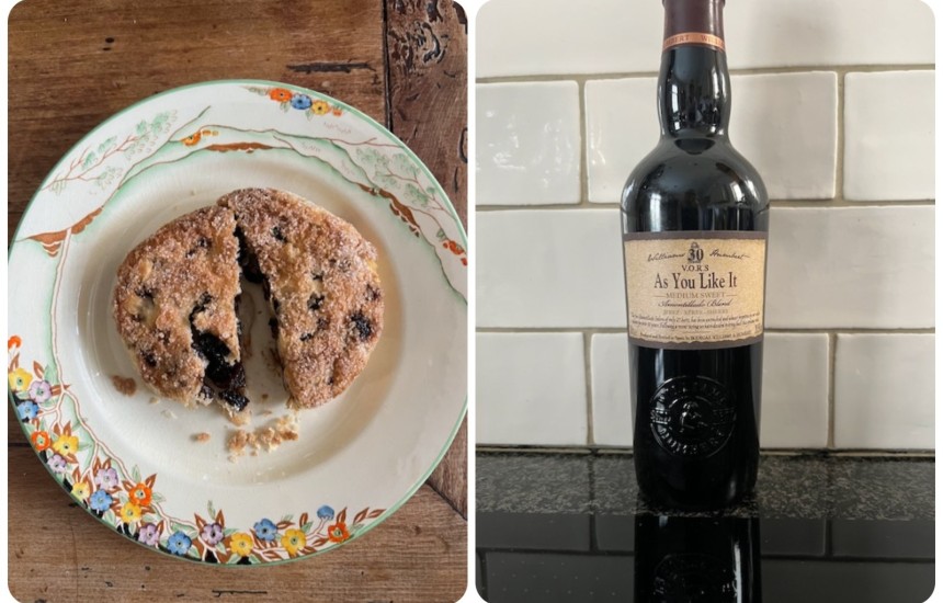 Eccles cakes and medium-sweet sherry
