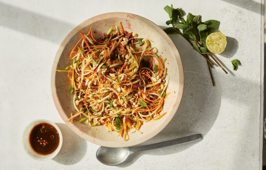 Hoi An green mango, tamarind, mint and cashew salad