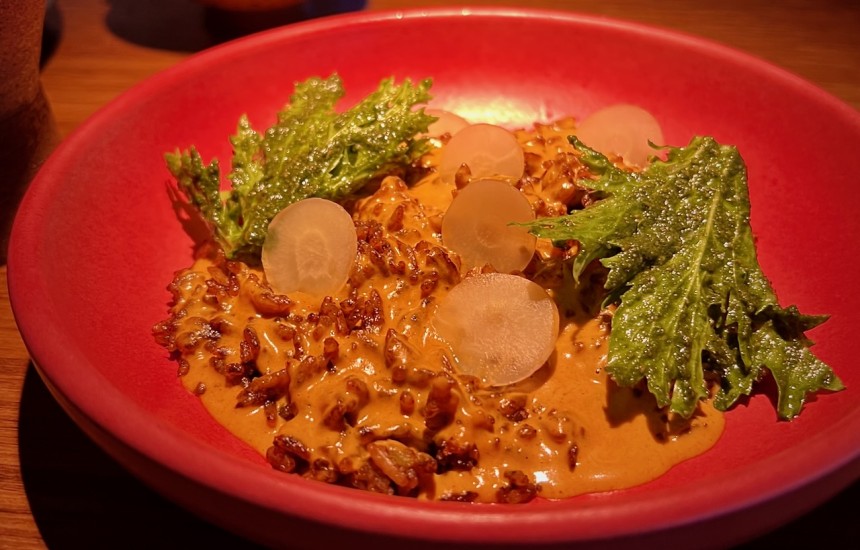 Smoked jollof rice and pu’erh tea