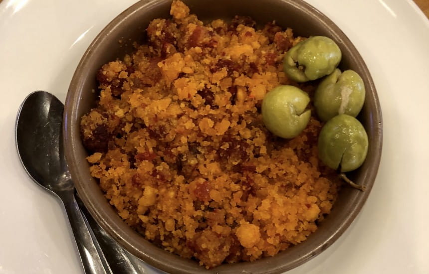 Migas and San Miguel