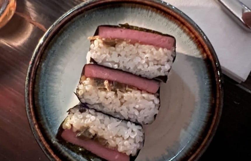 Spicy spam and Mosel riesling