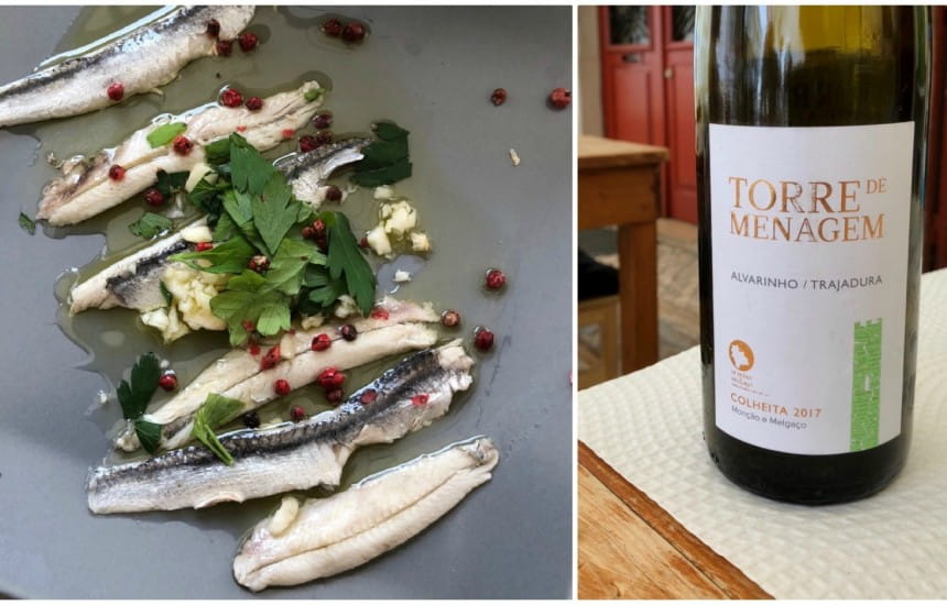 Anchovies and alvarinho