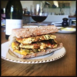 Fridge-raid tortilla sandwiches