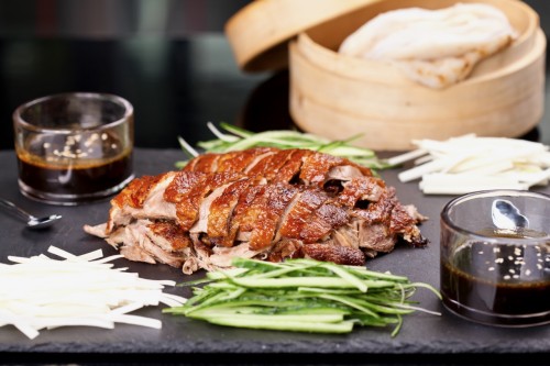 Crispy duck pancakes by vsl at shutterstock.com