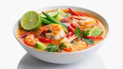 tom yum soup photo by Melandaaini at shutterstock.com
