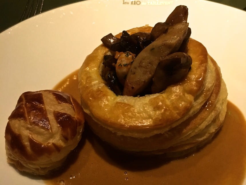 vol au vent at 110 Taillevent